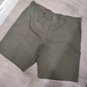 Tori Richard Honolulu Mens Shorts Olive Green Lyocell Flat Front Sz 42 Golf Work